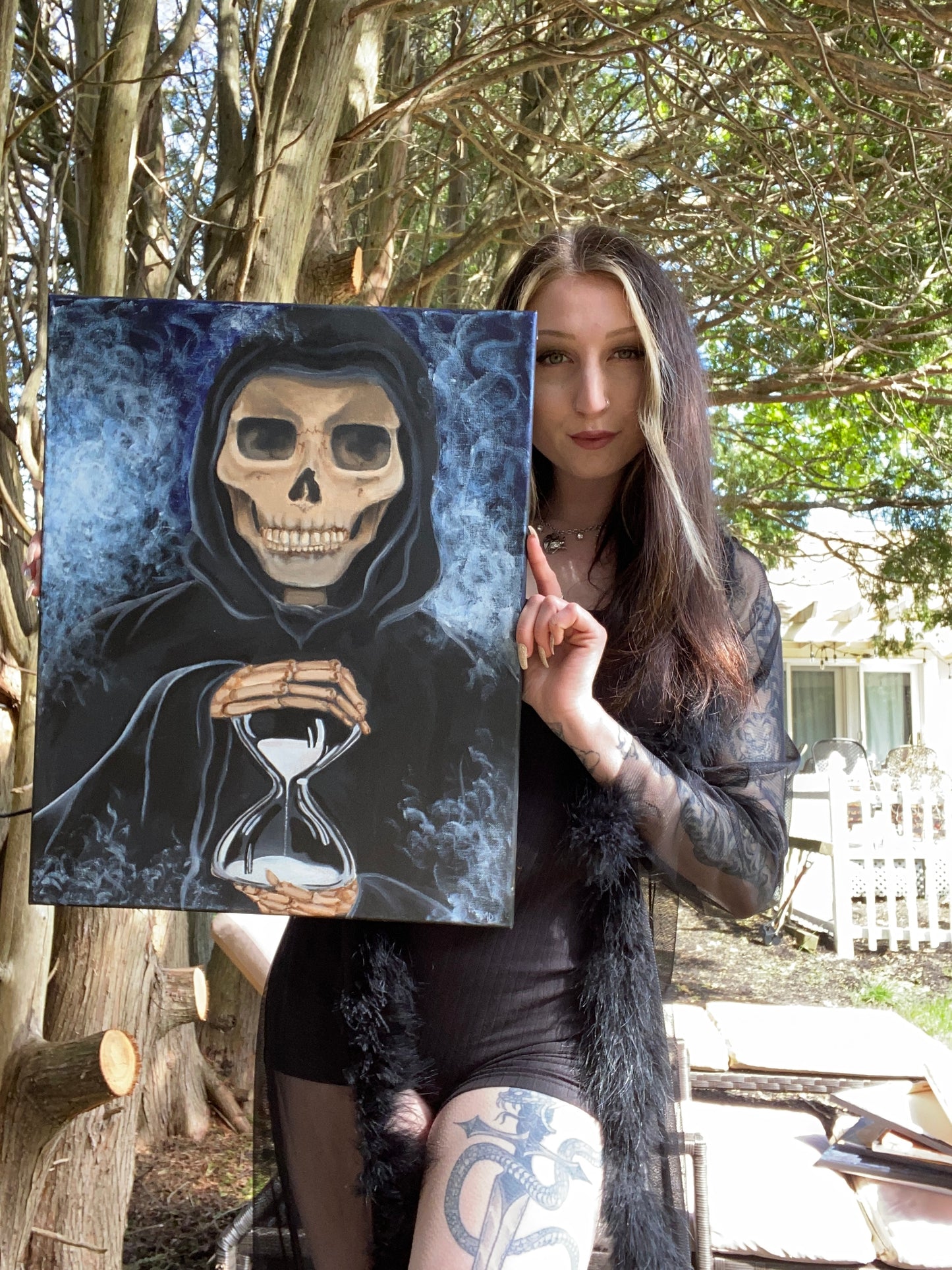 Grim Reaper painting