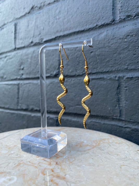 Snake earrings stainless steel