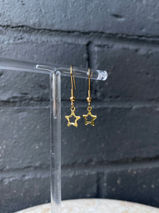 Star stainless steel earrings