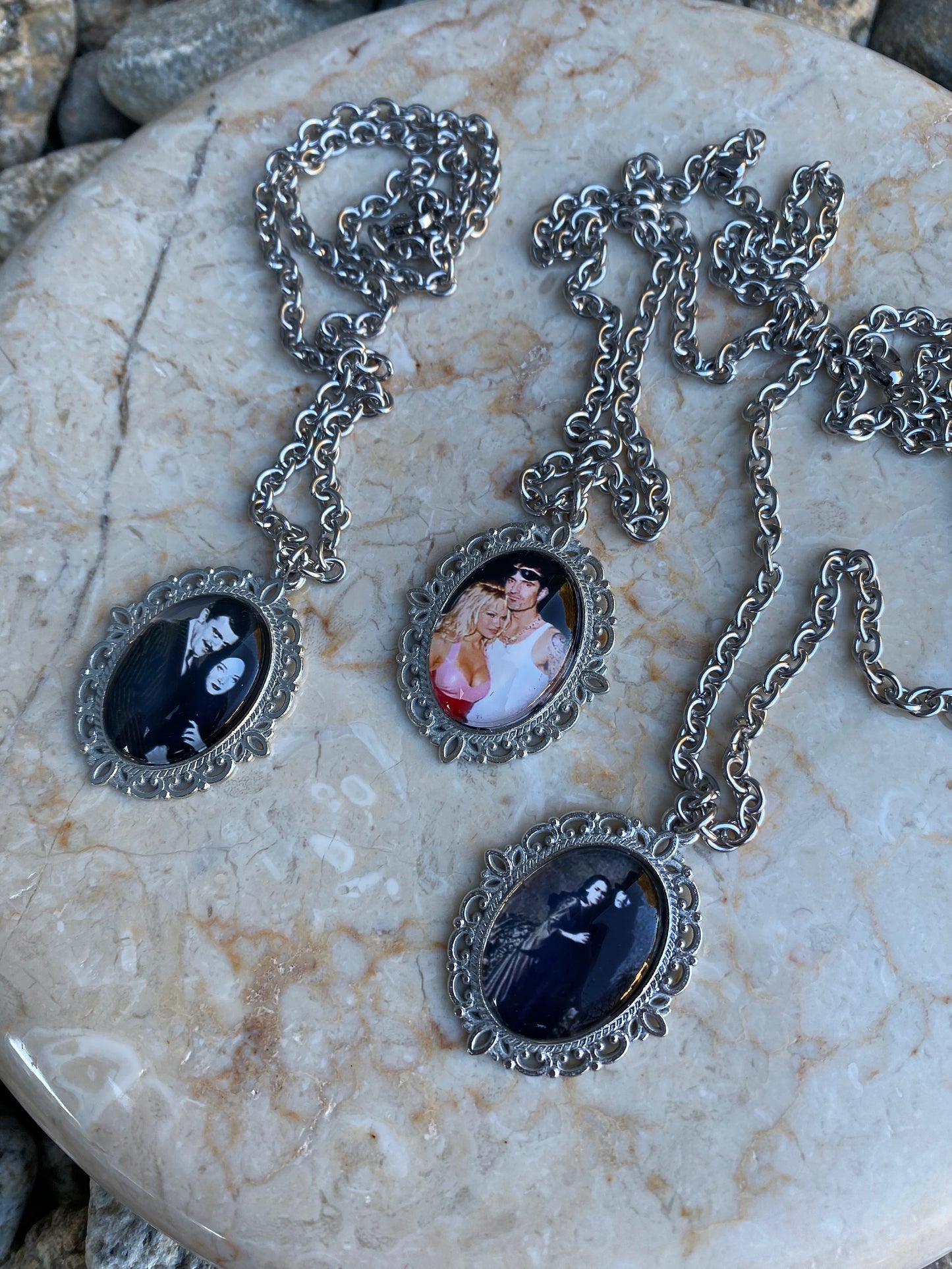 The lovers stainless steel necklaces