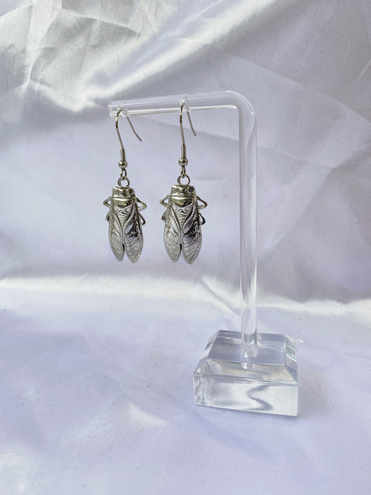 Cicada stainless steel earrings