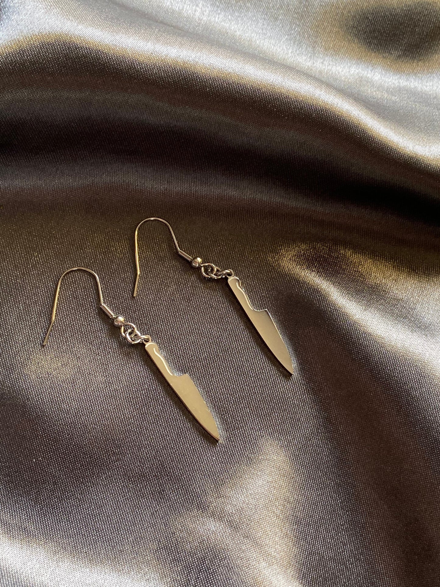 Knife earrings stainless steel