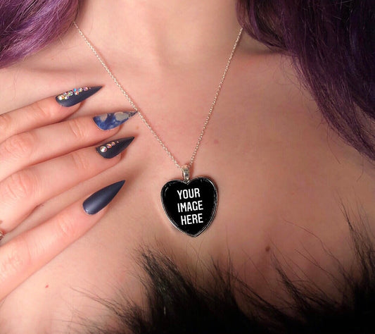 Custom made heart pendant necklace