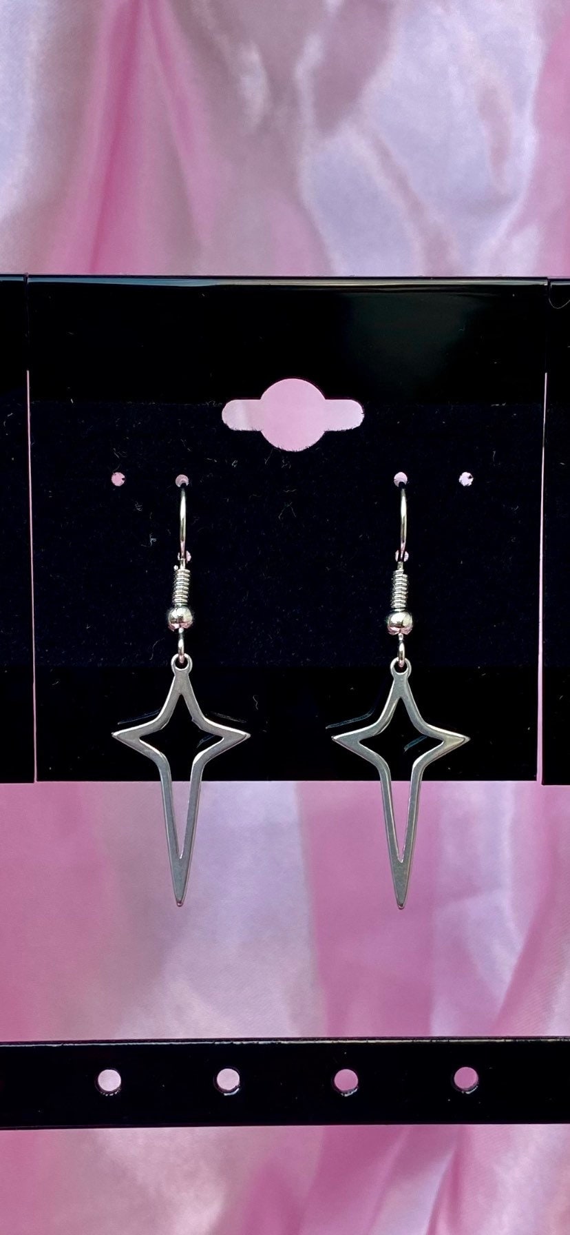 Star stainless steel earrings