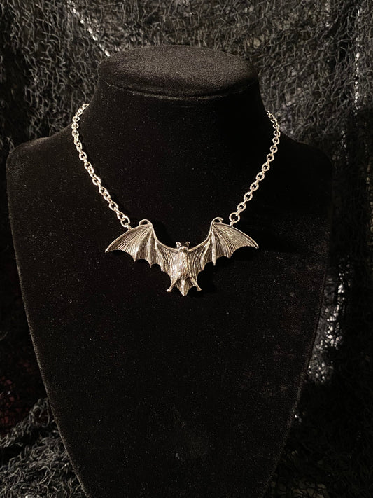 Bat necklace stainless steel