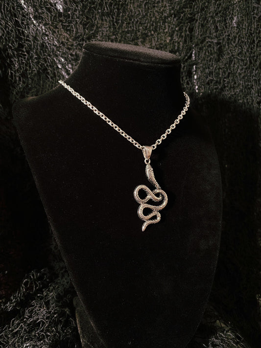 Snake necklace stainless steel