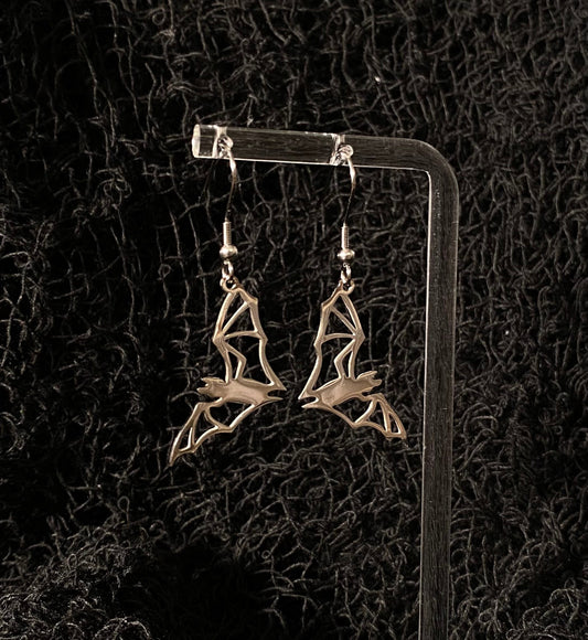 Bat halloween earrings stainless steel
