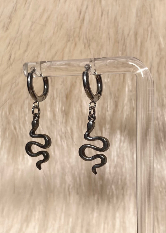 Snake earrings stainless steel