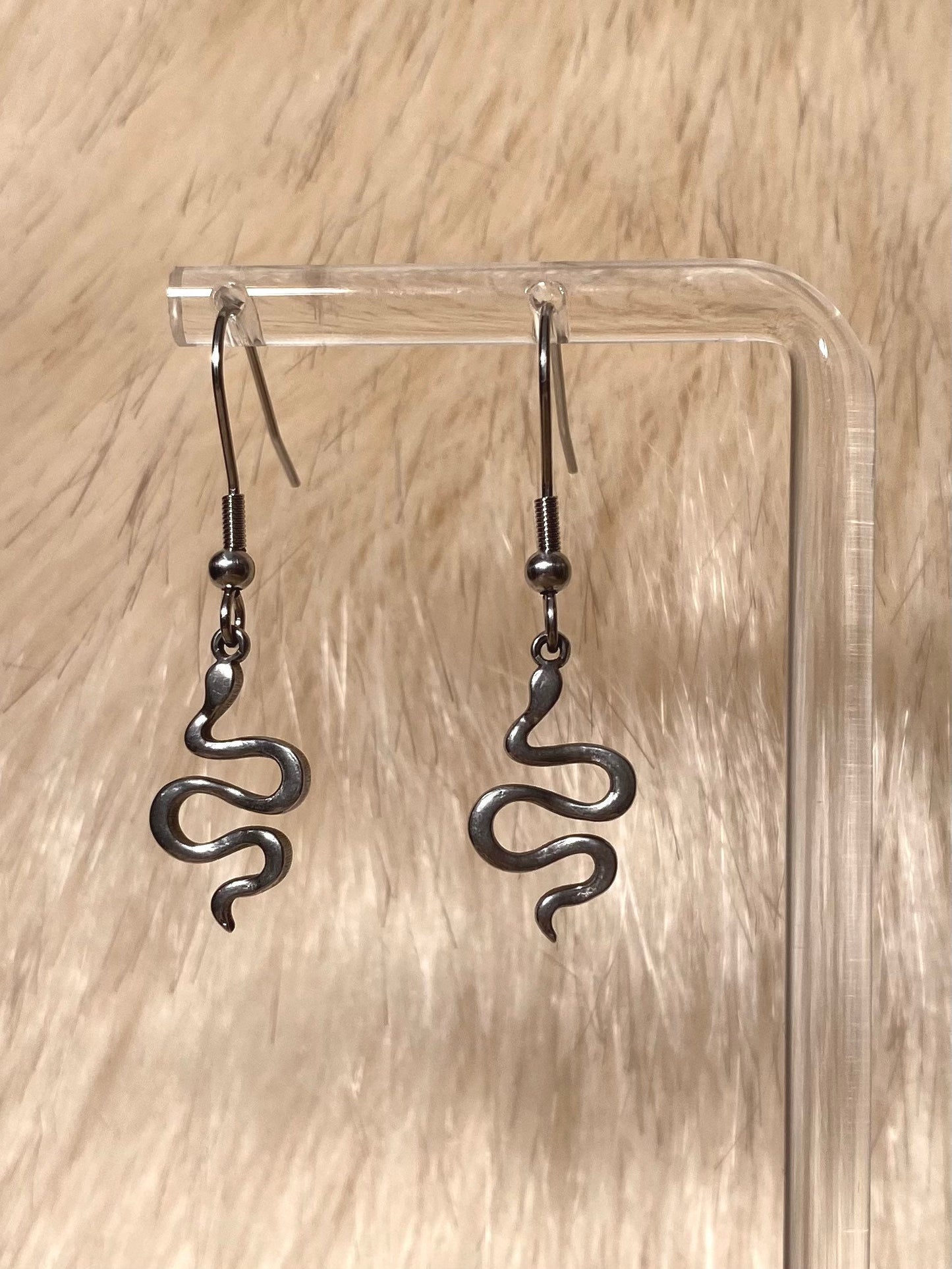 Snake earrings stainless steel