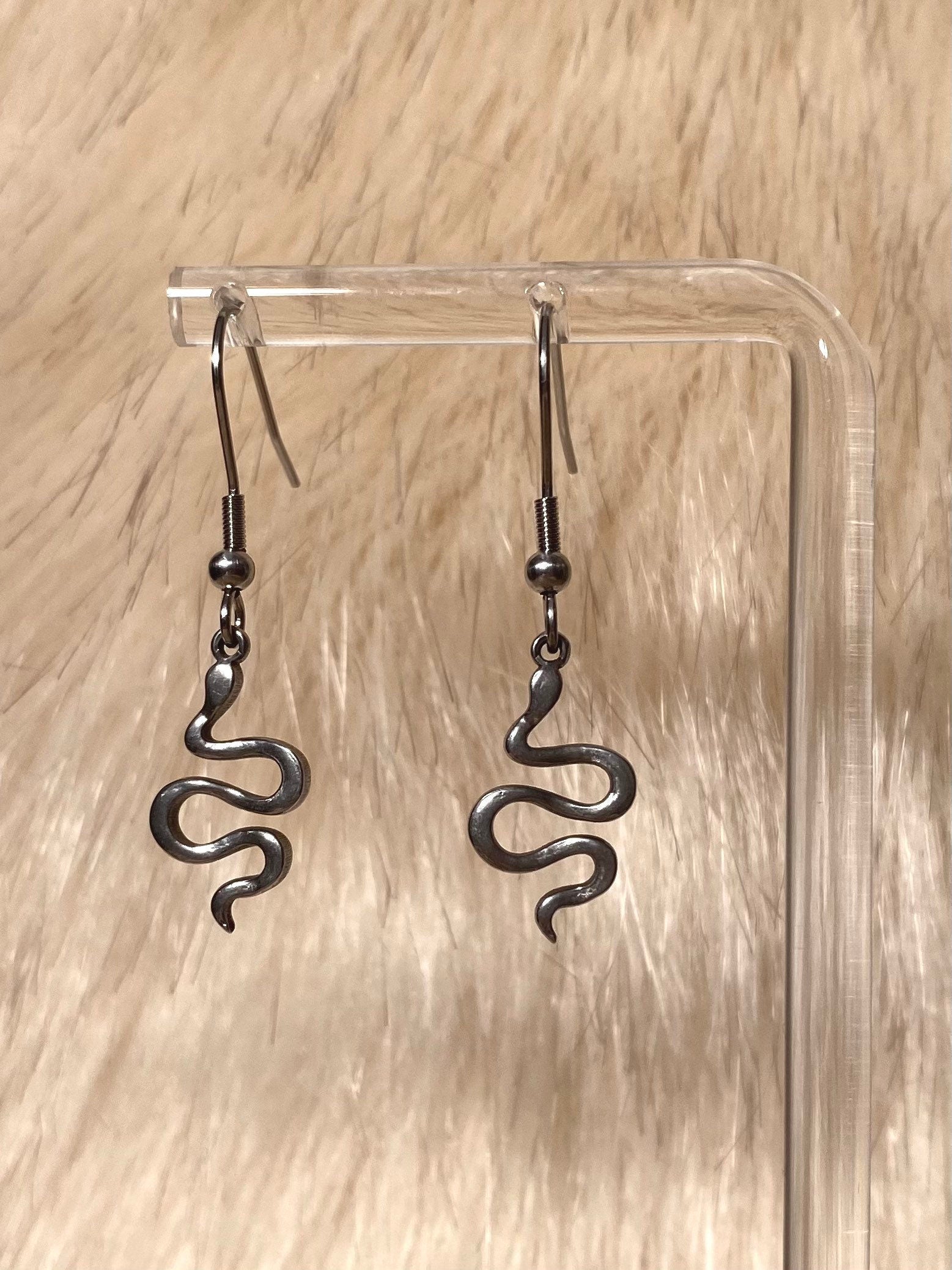 Snake earrings stainless steel