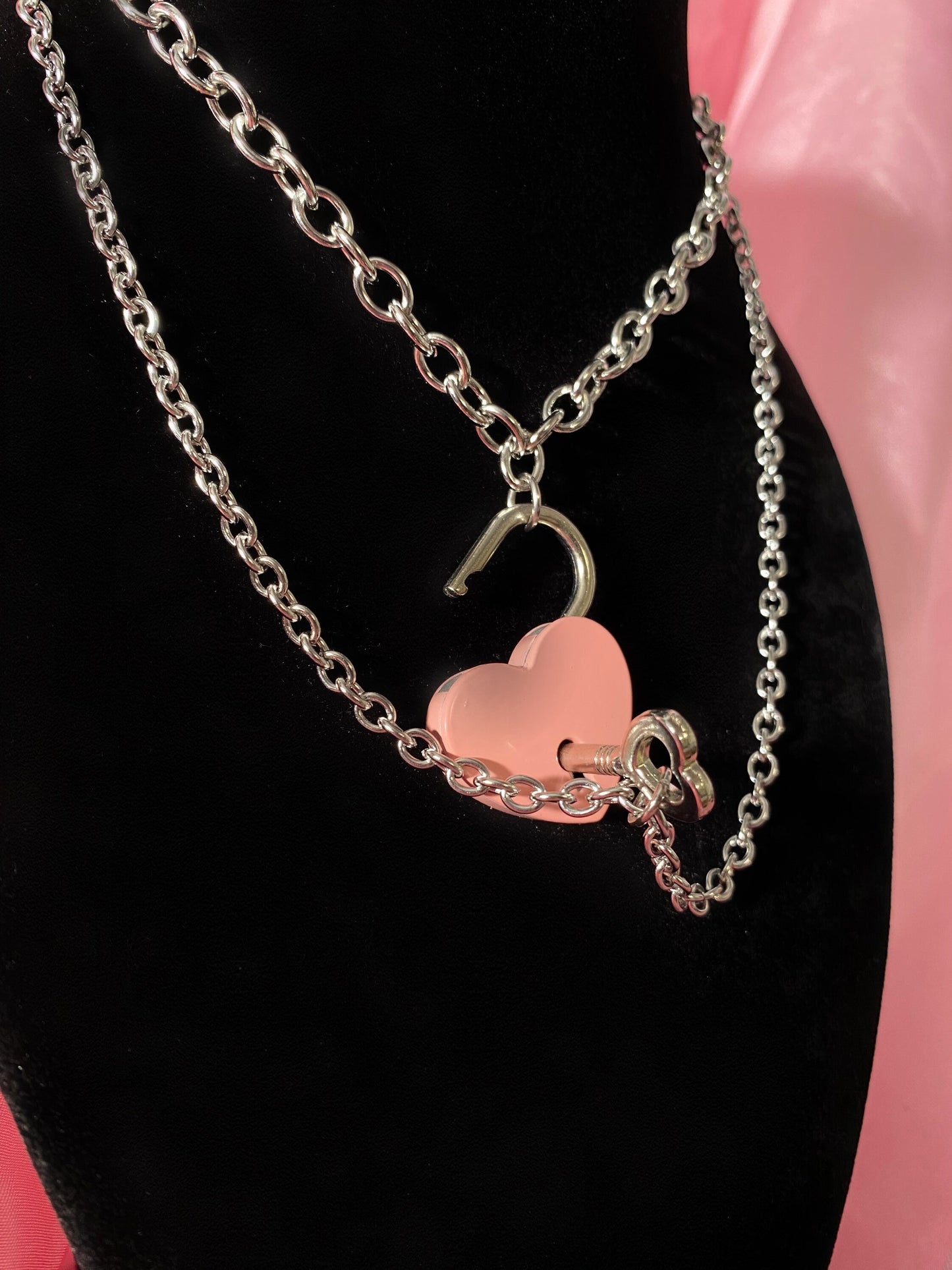 Lock Key necklace set choker